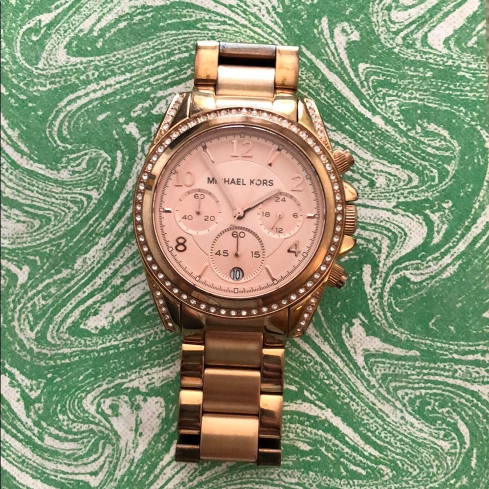 Rose Gold Michael Kors Watch (priced to sell)